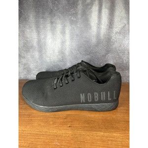 Nobull Unisex Trainer All Black Shoes Sneakers Size M 11.5 W 13